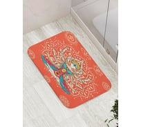 Коврик противоскользящий JoyArty "Красочная йога" для ванной, сауны, бассейна, bath_14804