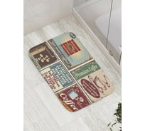 Коврик противоскользящий JoyArty "Ретро реклама кофе" для ванной, сауны, бассейна, bath_9670