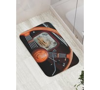 Коврик противоскользящий JoyArty "Ретро панель автомобиля" для ванной, сауны, бассейна, bath_9671