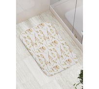 Коврик противоскользящий JoyArty "Собери цветы" для ванной, сауны, бассейна, bath_14779