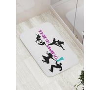 Коврик противоскользящий JoyArty "Танцуем свинг" для ванной, сауны, бассейна, bath_9680