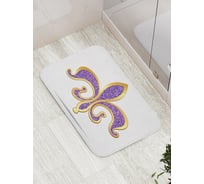 Коврик противоскользящий JoyArty "Золотой орнамент с сапфиром" для ванной, сауны, бассейна, bath_14848