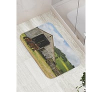 Коврик противоскользящий JoyArty "Старая ферма" для ванной, сауны, бассейна, bath_14877