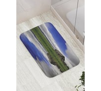 Коврик противоскользящий JoyArty "Одинокий дом у реки" для ванной, сауны, бассейна, bath_14879