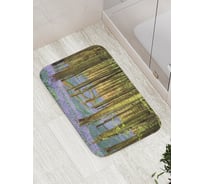 Коврик противоскользящий JoyArty "Цветочная долина в лесу" для ванной, сауны, бассейна, bath_14899