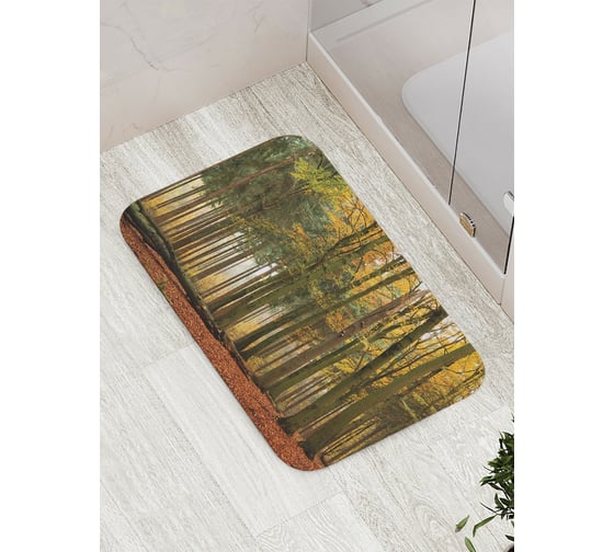 Коврик противоскользящий JoyArty "Упавшее лесное дерево" для ванной, сауны, бассейна, bath_14903 1