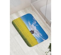 Коврик противоскользящий JoyArty "Маленький полевой дом" для ванной, сауны, бассейна, bath_14896