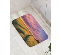 Коврик противоскользящий JoyArty "Дорога через поле" для ванной, сауны, бассейна, bath_14884