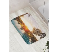 Коврик противоскользящий JoyArty "Утро в тропиках" для ванной, сауны, бассейна, bath_14994