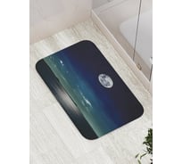 Коврик противоскользящий JoyArty "Полная луна над морем" для ванной, сауны, бассейна, bath_15010