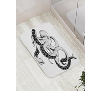Коврик противоскользящий JoyArty "Осьминог отдыхает" для ванной, сауны, бассейна, bath_15095