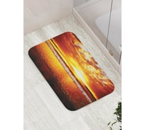 Коврик противоскользящий JoyArty "Огненный закат" для ванной, сауны, бассейна, bath_15024