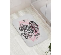 Коврик противоскользящий JoyArty "Осьминог орнамент" для ванной, сауны, бассейна, bath_15069