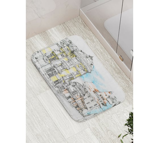 Коврик противоскользящий JoyArty "Классическая архитектура" для ванной, сауны, бассейна, bath_15391 1