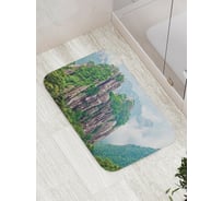 Коврик противоскользящий JoyArty "Заросшие горы" для ванной, сауны, бассейна, bath_15300