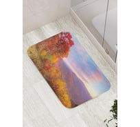 Коврик противоскользящий JoyArty "Лес на травянистых холмах" для ванной, сауны, бассейна, bath_15297