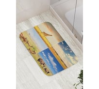 Коврик противоскользящий JoyArty "Жители саванны" для ванной, сауны, бассейна, bath_15376