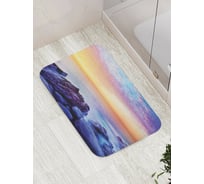 Коврик противоскользящий JoyArty "Влажные камни" для ванной, сауны, бассейна, bath_15338