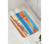 Коврик противоскользящий JoyArty "Загар в теплых краях" для ванной, сауны, бассейна, bath_15313