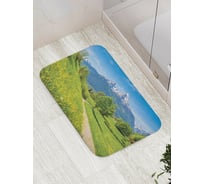 Коврик противоскользящий JoyArty "Тропа через долину в горы" для ванной, сауны, бассейна, bath_15312