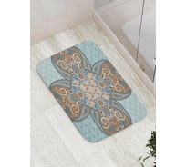 Коврик противоскользящий JoyArty "Мысли в цветочных лепестках" для ванной, сауны, бассейна, bath_15408