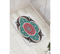 Коврик противоскользящий JoyArty "Цветочные узоры" для ванной, сауны, бассейна, bath_15410