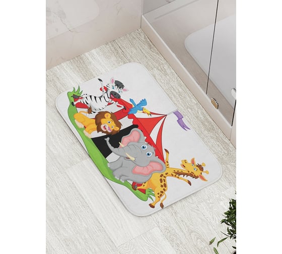 Коврик противоскользящий JoyArty "Веселое шапито" для ванной, сауны, бассейна, bath_15457 1