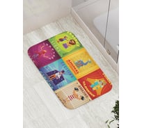 Коврик противоскользящий JoyArty "Коронные номера" для ванной, сауны, бассейна, bath_15462