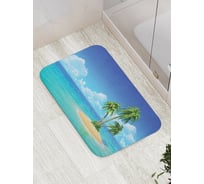 Коврик противоскользящий JoyArty "Одинокий островок" для ванной, сауны, бассейна, bath_15507