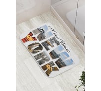 Коврик противоскользящий JoyArty "Нью-йоркские достопримечательности" для ванной, сауны, бассейна, bath_15543