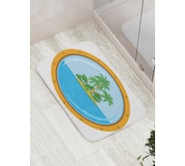 Коврик противоскользящий JoyArty "Земля близко" для ванной, сауны, бассейна, bath_15505
