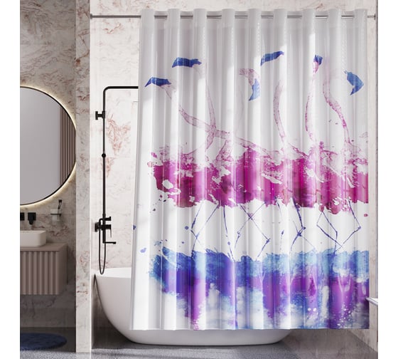 Шторка для ванной WasserKraft Lossa SC-81102