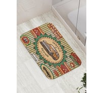 Коврик противоскользящий JoyArty "Винтаж гараж" для ванной, сауны, бассейна, bath_15609