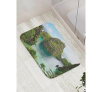 Коврик противоскользящий JoyArty "Морские лабиринты" для ванной, сауны, бассейна, bath_15514