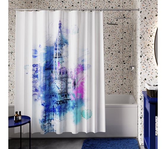 Шторка для ванной WasserKraft Lossa SC-81103