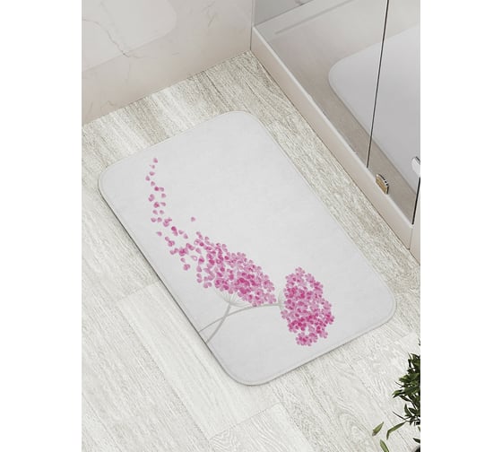 Коврик противоскользящий JoyArty "Цветочный шлейф" для ванной, сауны, бассейна, bath_32609