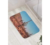 Коврик противоскользящий JoyArty "Техасские долины" для ванной, сауны, бассейна, bath_15710