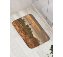 Коврик противоскользящий JoyArty "Кактусовая поляна" для ванной, сауны, бассейна, bath_15707