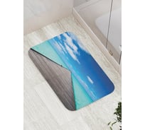 Коврик противоскользящий JoyArty "Мост к горизонту" для ванной, сауны, бассейна, bath_6540