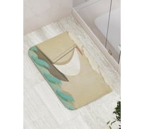 Коврик противоскользящий JoyArty "Парусник на волнах под облаками" для ванной, сауны, бассейна, bath_5952