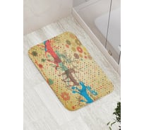 Коврик противоскользящий JoyArty "Оленьи бега" для ванной, сауны, бассейна, bath_5821