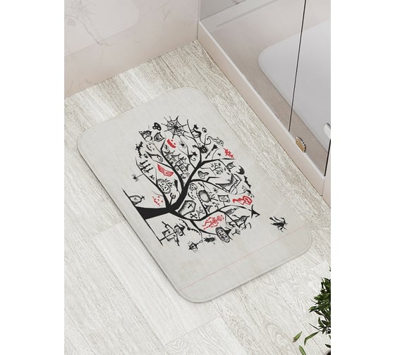 Коврик противоскользящий JoyArty "Дерево духов" для ванной, сауны, бассейна, bath_6005 1