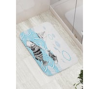 Коврик противоскользящий JoyArty "Океанические рыбы" для ванной, сауны, бассейна, bath_5848