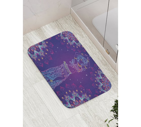 Коврик противоскользящий JoyArty "Звездный танец живота" для ванной, сауны, бассейна, bath_7369 1