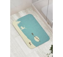 Коврик противоскользящий JoyArty "Приближение праздника" для ванной, сауны, бассейна, bath_5638