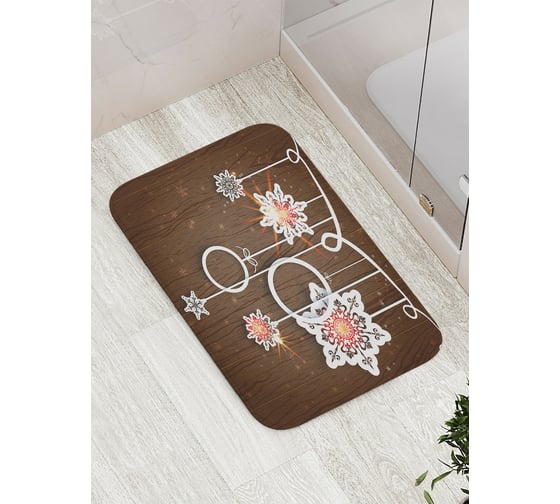 Коврик противоскользящий JoyArty "Праздничные самоделки" для ванной, сауны, бассейна, bath_5655 1