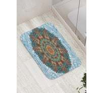 Коврик противоскользящий JoyArty "Бирюзовая мандала" для ванной, сауны, бассейна, bath_6127