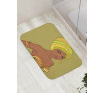 Коврик противоскользящий JoyArty "Африканская дама" для ванной, сауны, бассейна, bath_36765