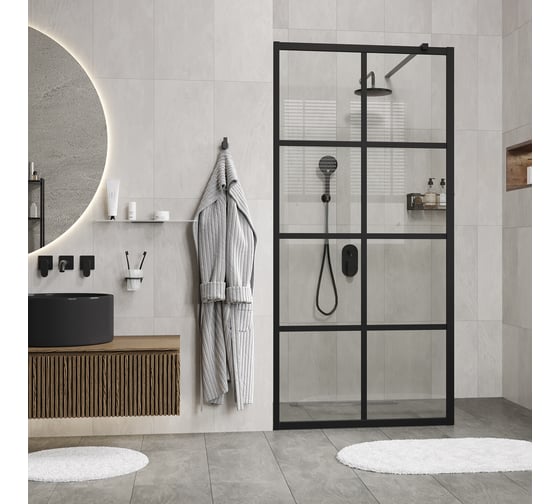 Душевая перегородка WasserKraft Glan 66W44
