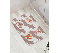 Коврик противоскользящий JoyArty "Облачные животные" для ванной, сауны, бассейна, bath_7346